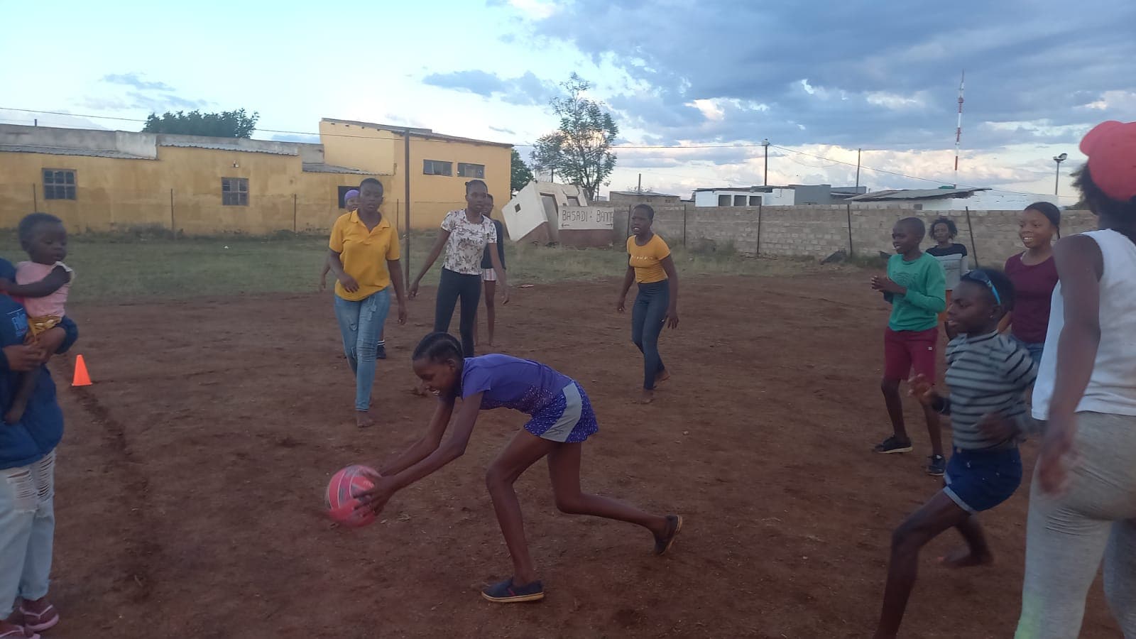 Sports participants during a youth activity