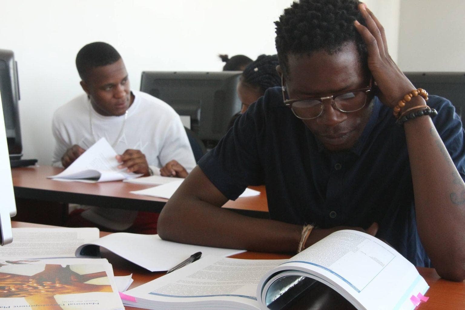 Young learners engaged in practical skills development