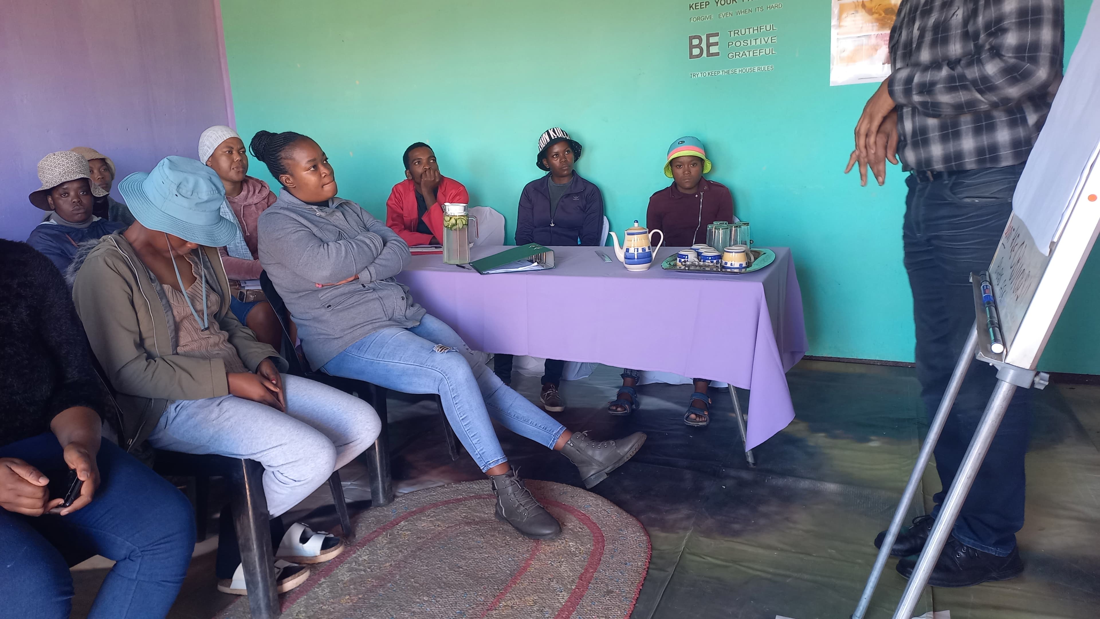 Participants gathered during an enterprise development activation