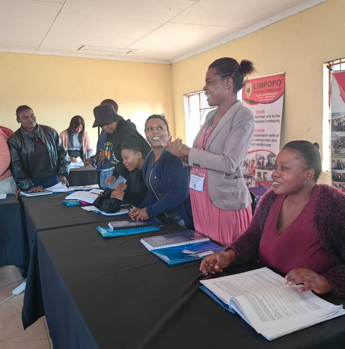 Enterprise development session with participants engaging together